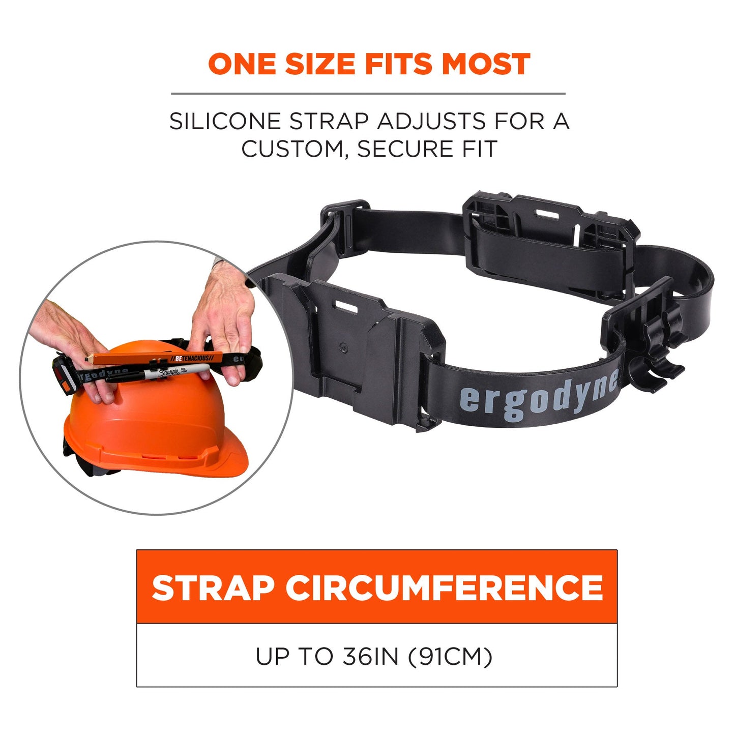 Black Light Mounts - Ergodyne - Flexible Strap