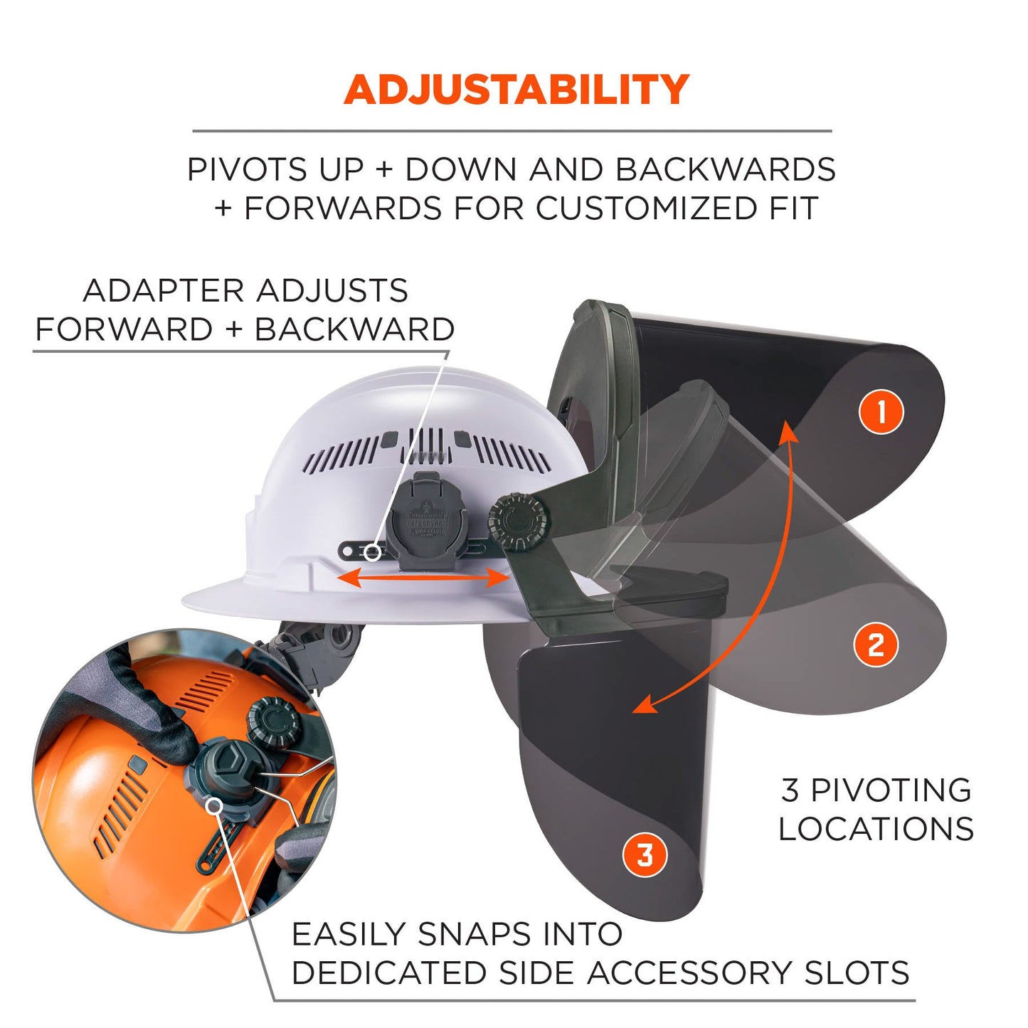Clear Face Shields - Ergodyne - Anti-Scratch Design