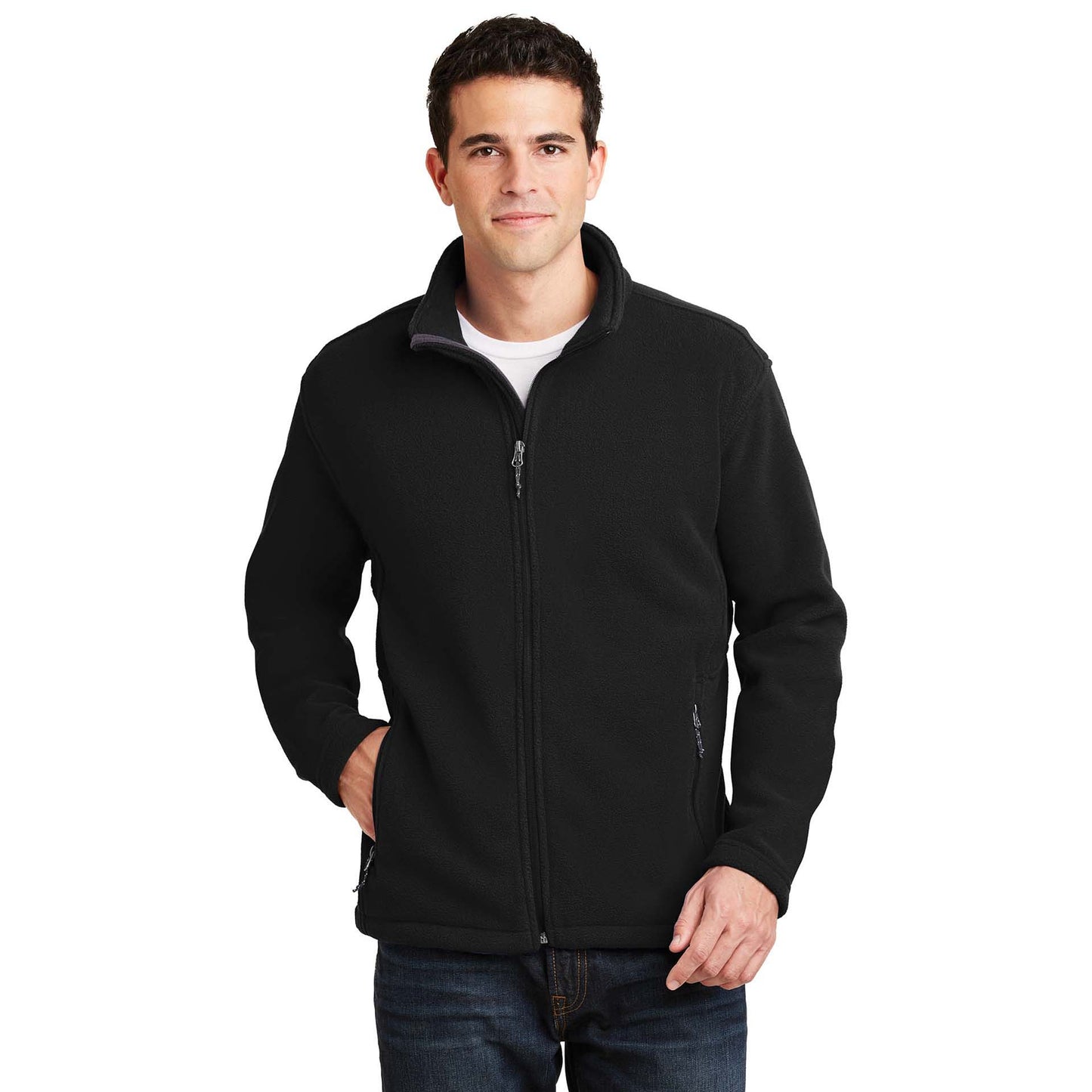 Deep Smoke Jacket - Port Authority - Fleece Material