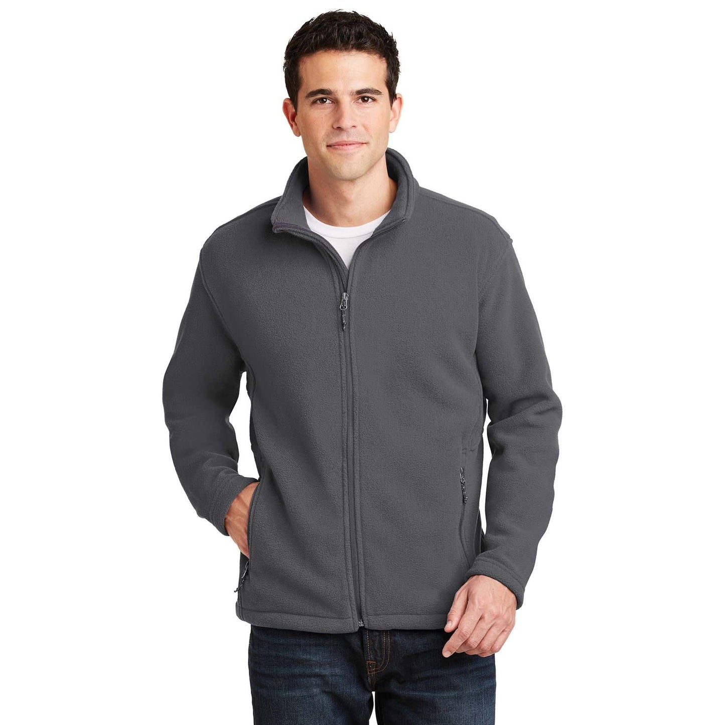 Deep Smoke Jacket - Port Authority - Fleece Material