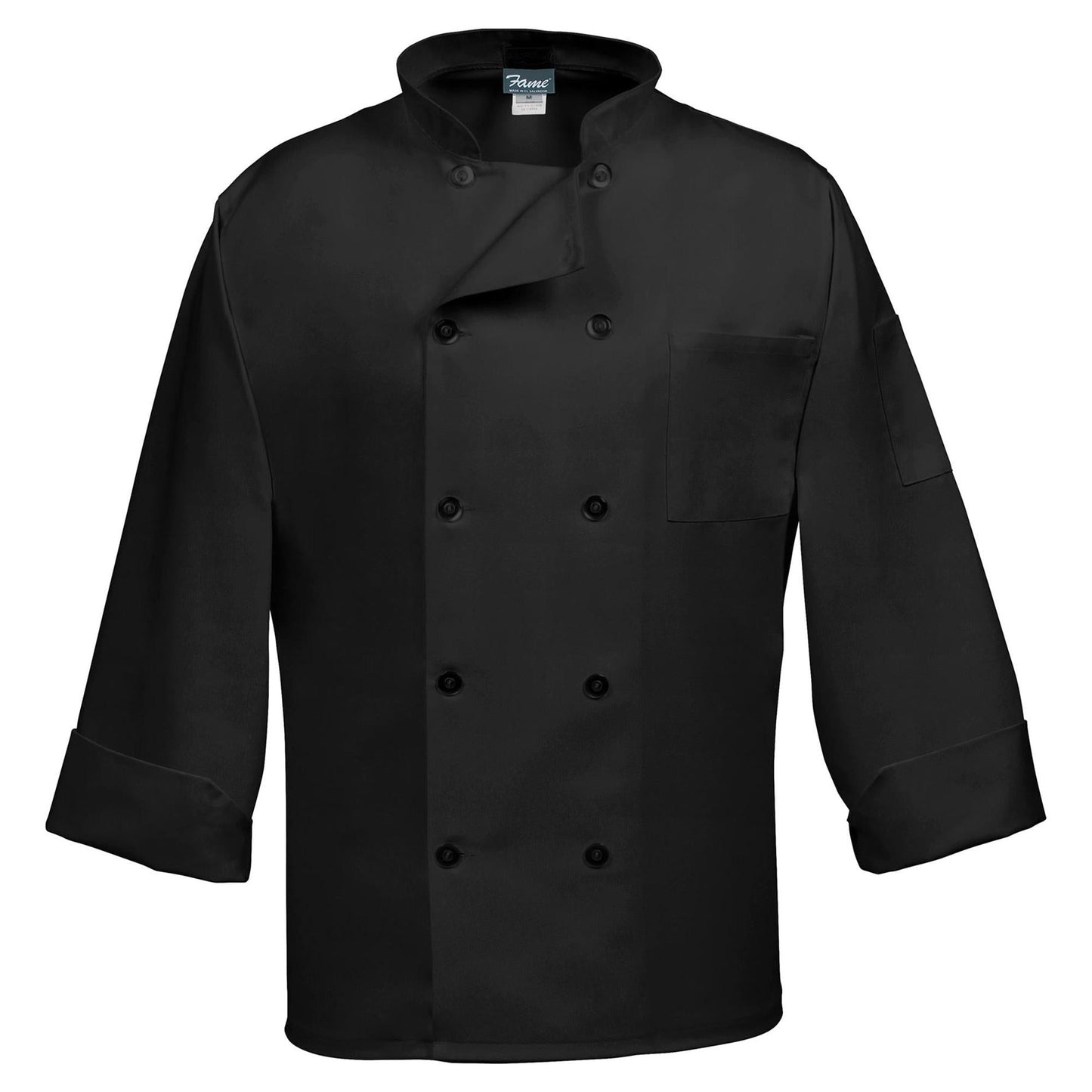 Black Chef Coats - Fame Fabrics - Stylish Design