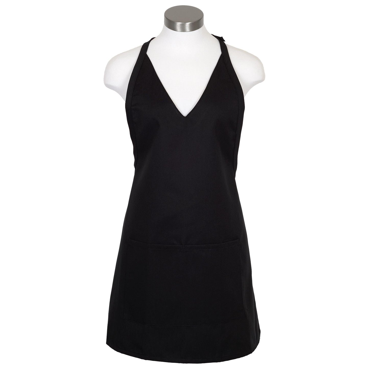 Black Apron - Fame Fabrics - V-Neck Style