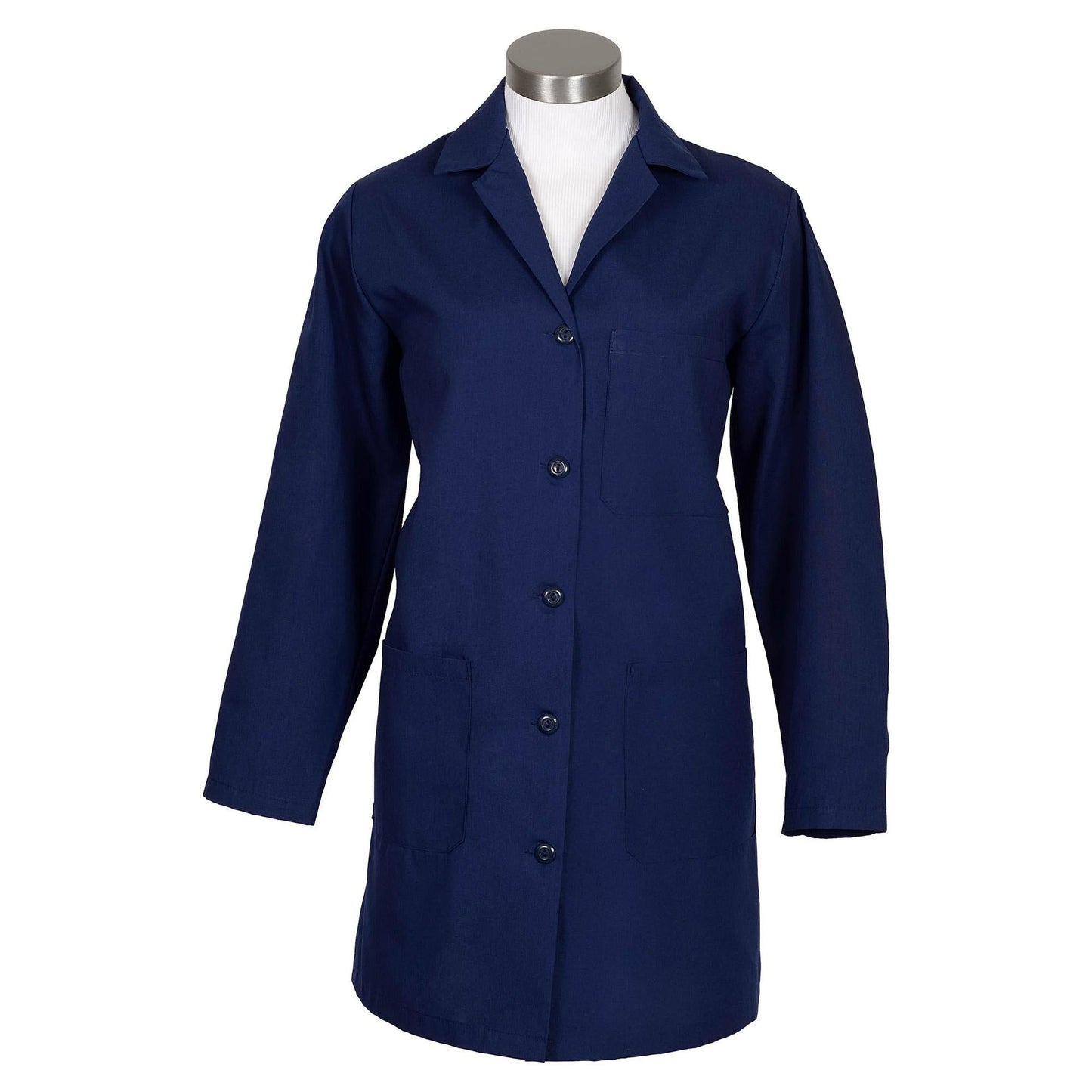 Navy Lab Coat - Fame Fabrics - Durable Design