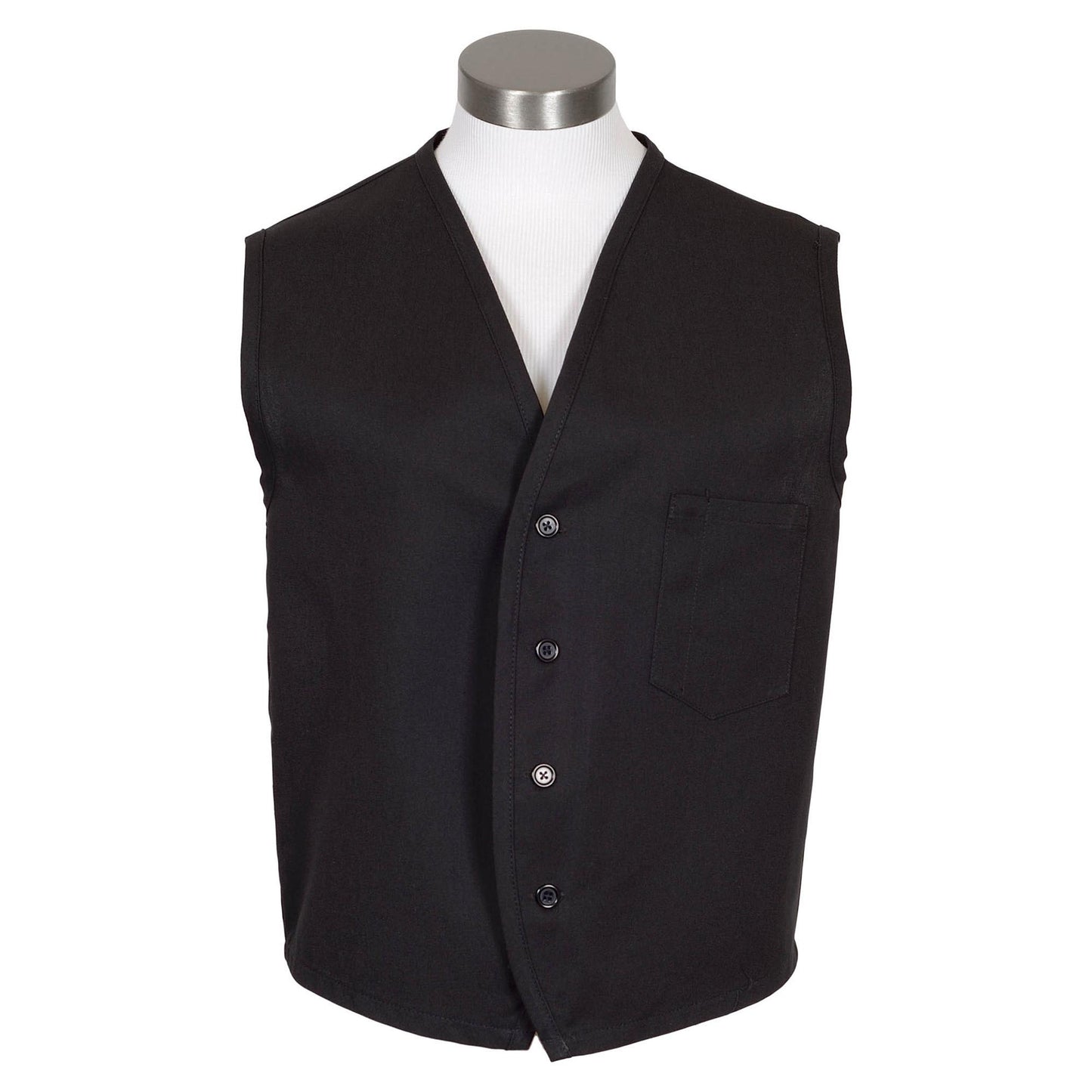 Black Vests - Fame Fabrics - Durable Unisex Design