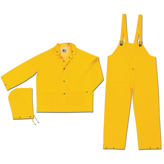 .35mm PVC/Polyester 3-Piece Suits - MCR Safety - Durable Rain