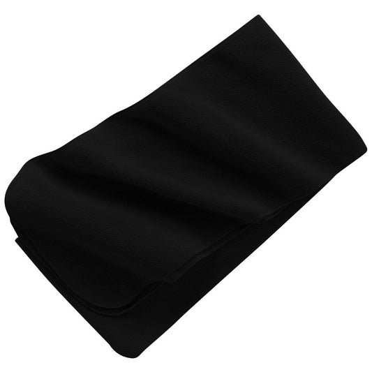 Black Scarves - Plush Scarf - Port Authority - Warm Fleece