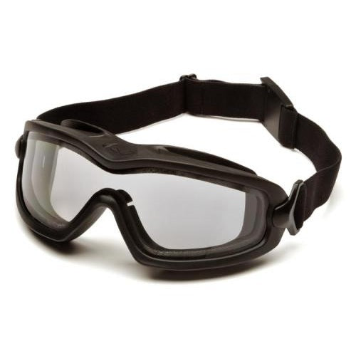 Clear H2X Anti-Fog Lens Goggles - Pyramex - Black Frame