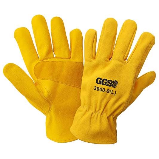 Yellow Leather Gloves - Global Glove - Durable Design