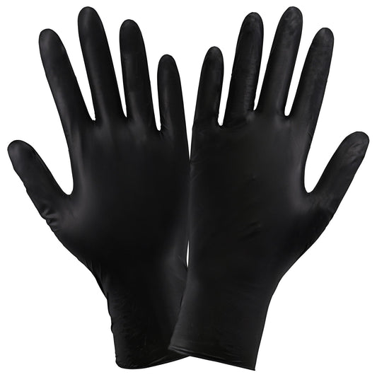 Black Disposable Gloves - Global Glove - Nitrile Vinyl Blend