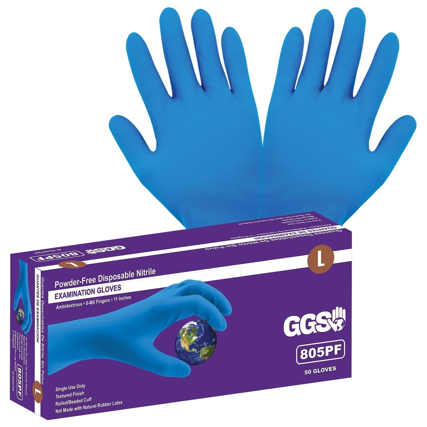 8 Mil Disposable Gloves - Global Glove - Heavyweight Nitrile