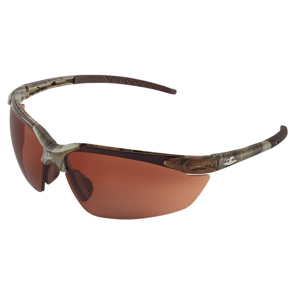 Brown Lens Glasses - Bullhead Safety - Camo Frame