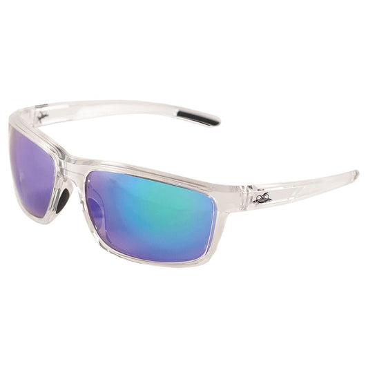 Green Mirror Anti-Fog Glasses - Bullhead - Clear Frame