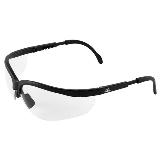 Clear Lens Glasses - Bullhead Safety - Matte Black Frame