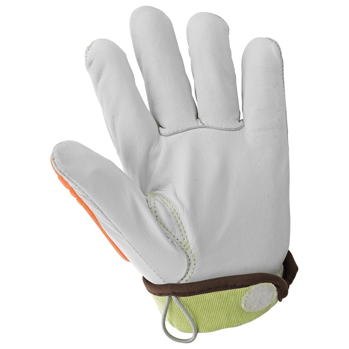 White Leather Gloves - Global Glove - High-Visibility Design