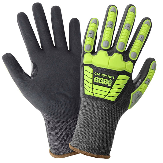 Gray Performance Gloves - Global Glove - Cut Resistant