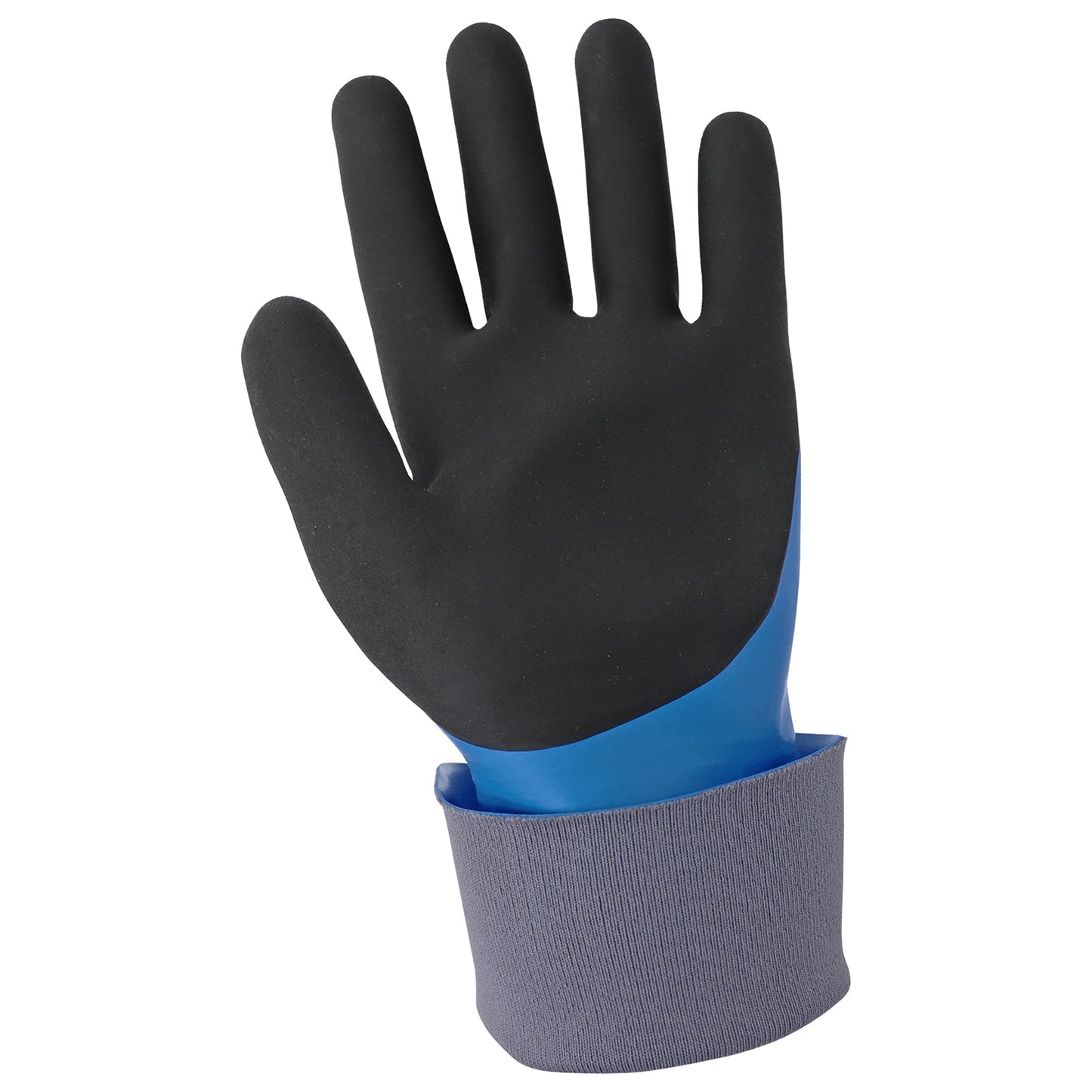 Blue/Black Rubber Gloves - Global Glove - Double Dipped Nitrile