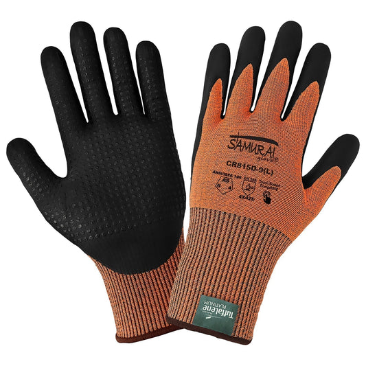 Orange String Knit Gloves - Global Glove - High-Visibility