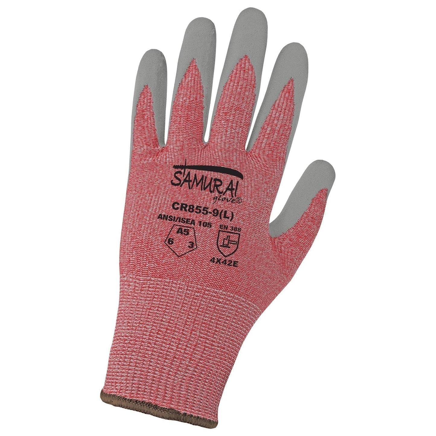 Red Knit Gloves - Global Glove - High-Visibility Comfort