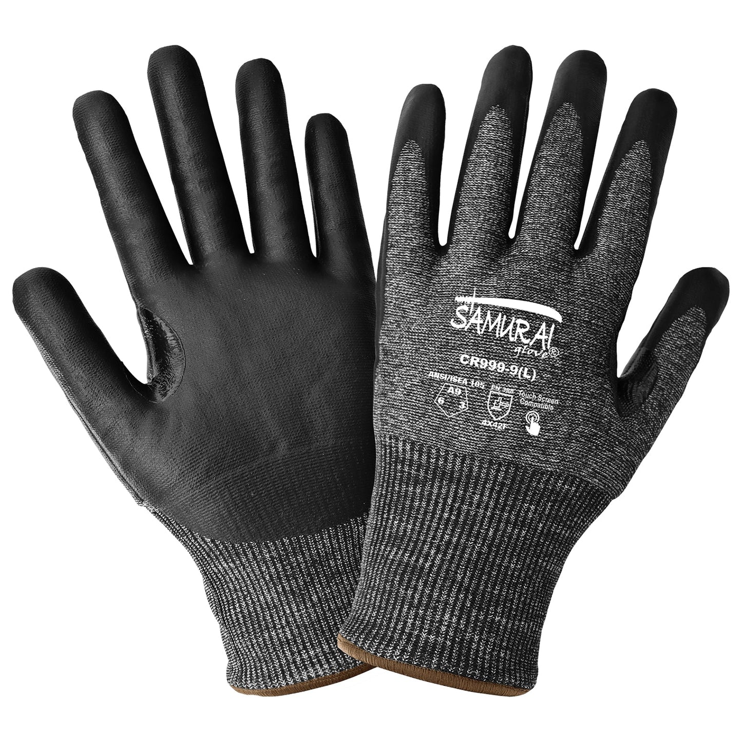 Gray String Knit Gloves - Global Glove - Cut Resistant