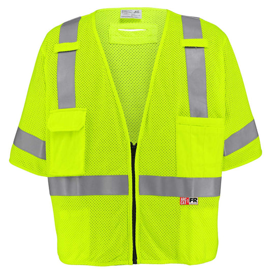 Yellow Safety Vest - Global Glove - FR Reflective