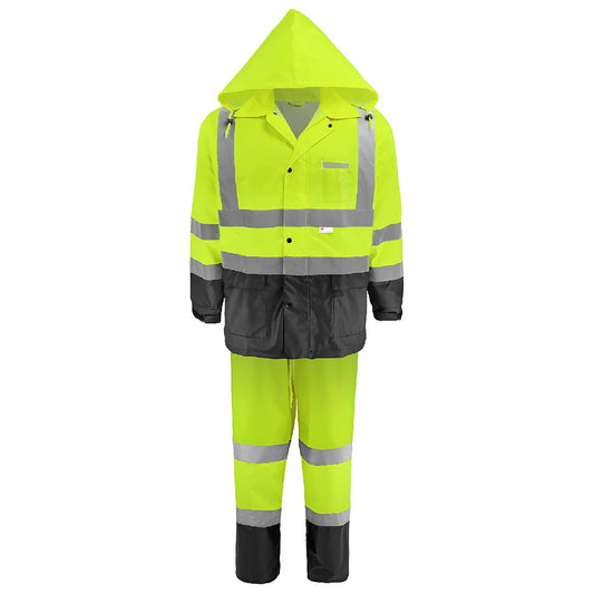 Yellow/Lime Rain Suit - Global Glove - Waterproof Gear