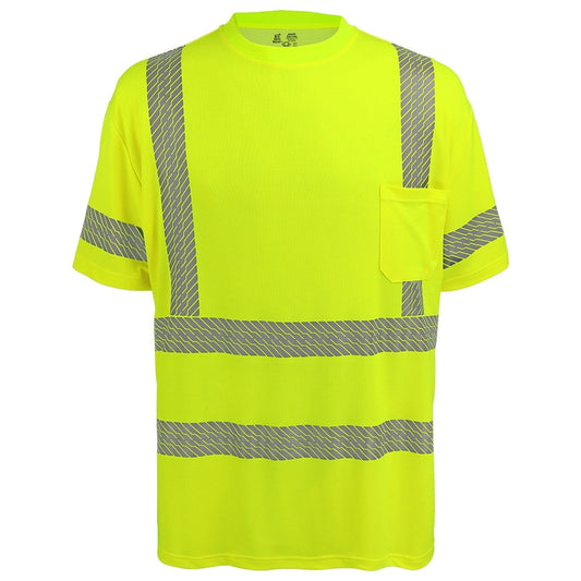Yellow/Lime Safety Shirt - Global Glove - Reflective Design