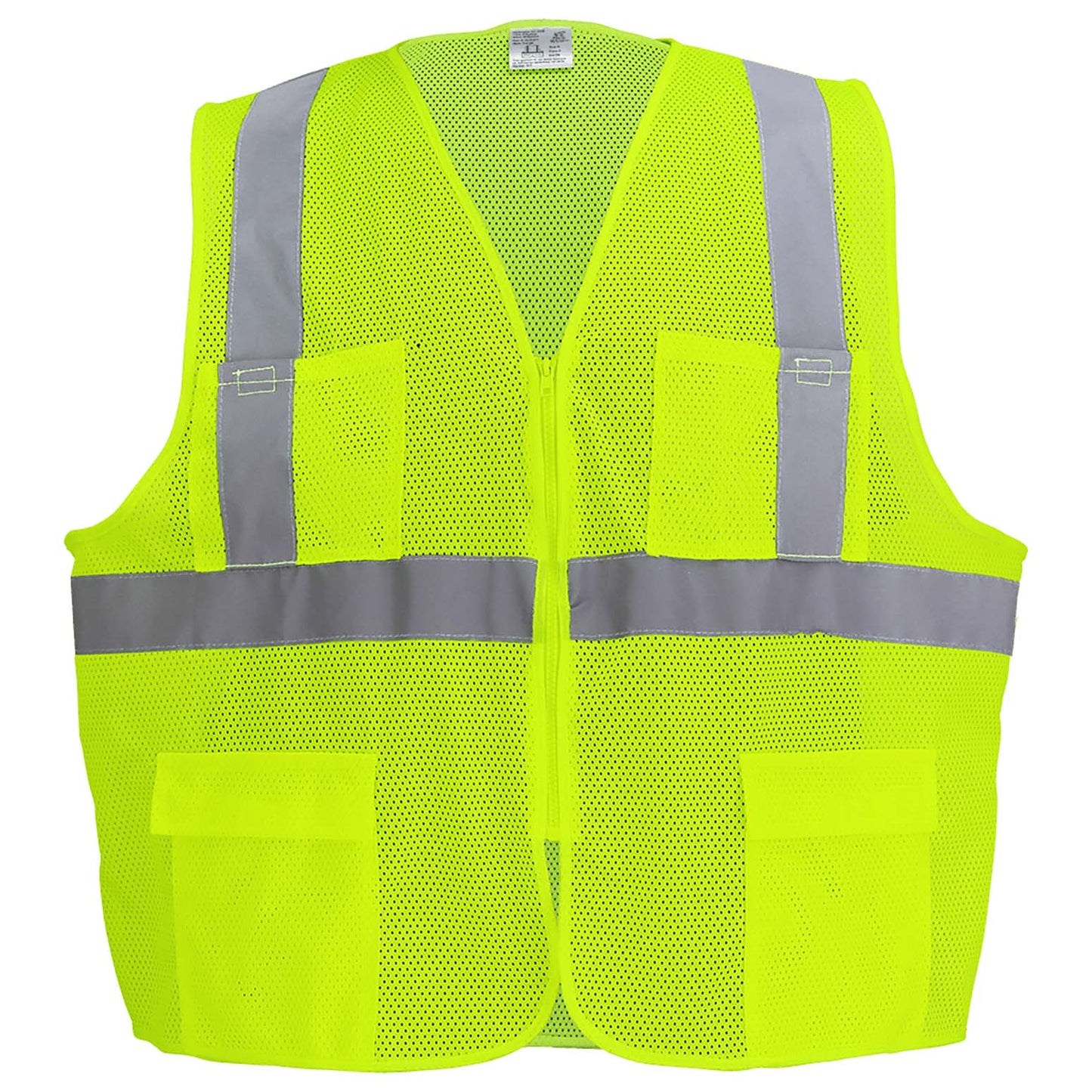 Orange Safety Vest - Global Glove - Lightweight Mesh