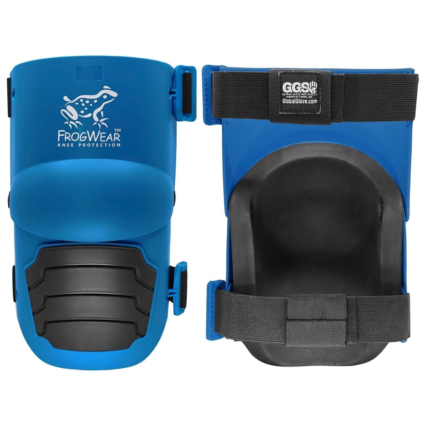 Blue/Black Knee Pads - Global Glove - Non-Marring Foam