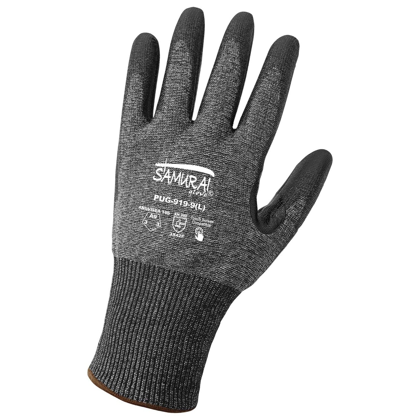 Black String Knit Gloves - Global Glove - Cut Resistant