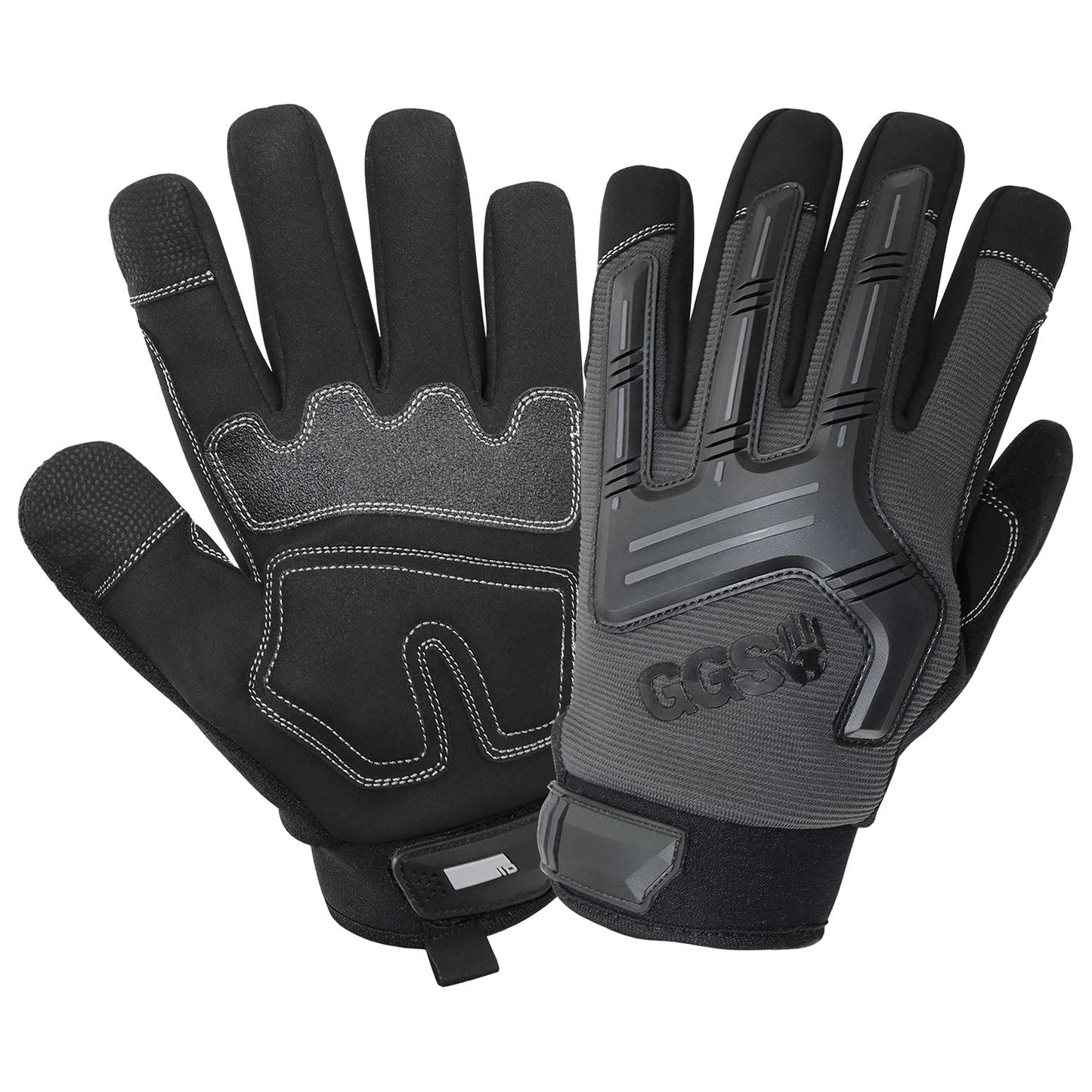 Gray Performance Gloves - Global Glove - Impact Protection