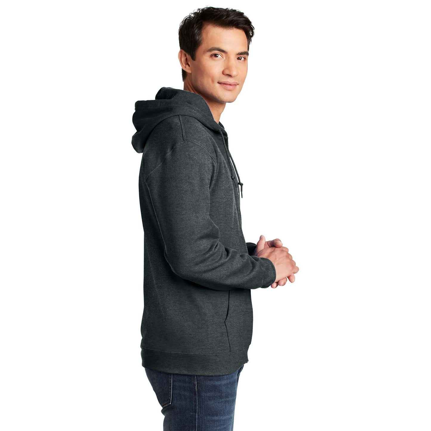 Dark Heather Grey Sweatshirt - Gildan - Cozy Material