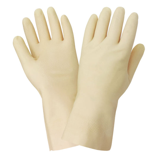 Tan Rubber Gloves - Global Glove - Fishscale Grip