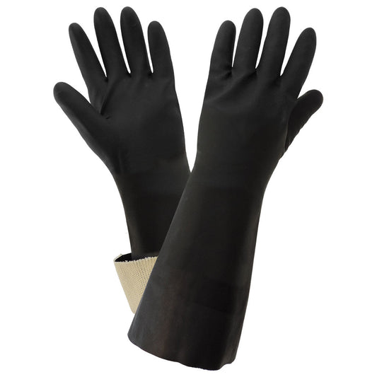 Black Rubber Gloves - Global Glove - Durable Neoprene