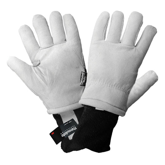 Gray Leather Gloves | Global Glove | 2800Gdc Premium Goatskin Insulated Freezer
