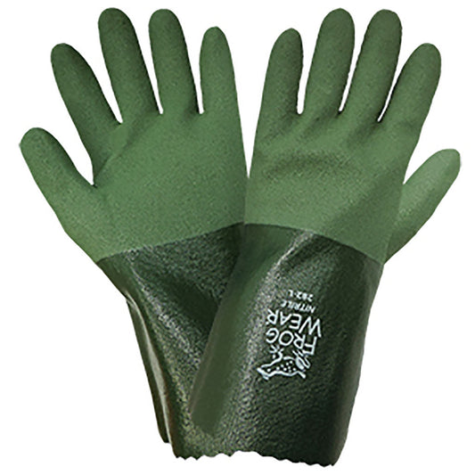 Green Rubber Gloves - Global Glove - Durable Nitrile