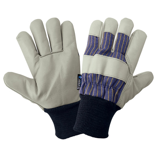 White Leather Gloves - Global Glove - Insulated Comfort