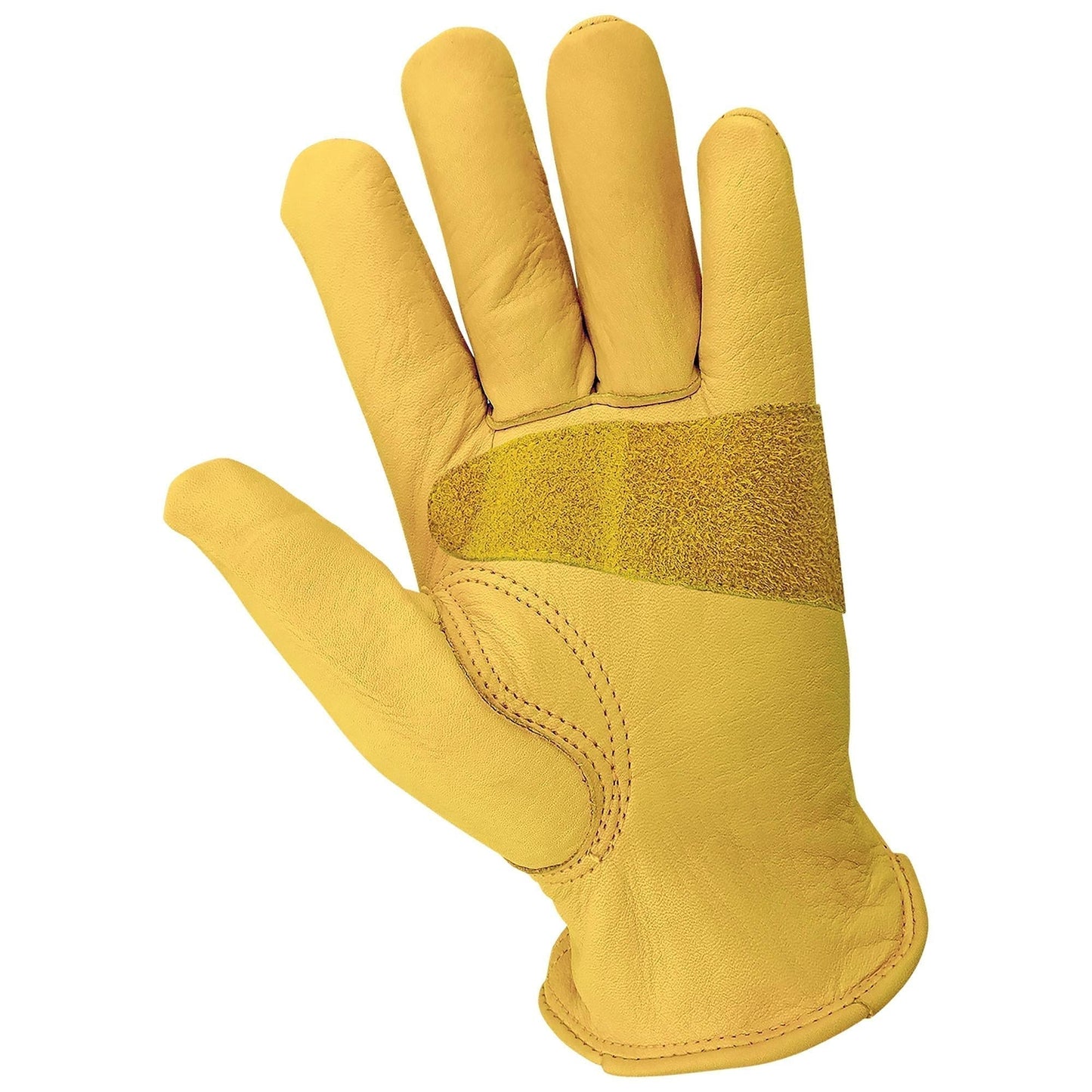 Yellow Leather Gloves - Global Glove - Durable Cowhide