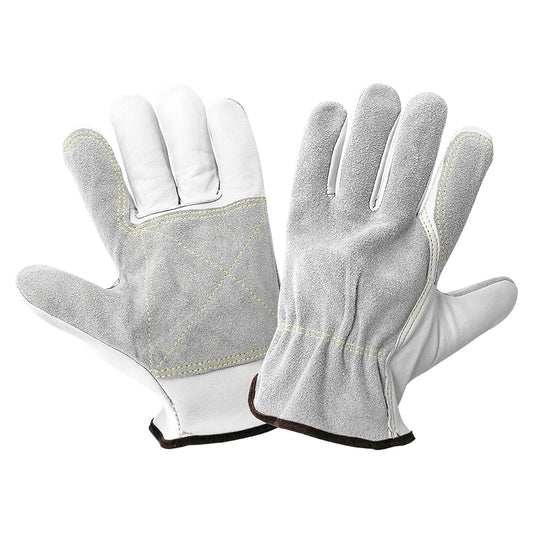 White Leather Gloves - Global Glove - Durable Goatskin
