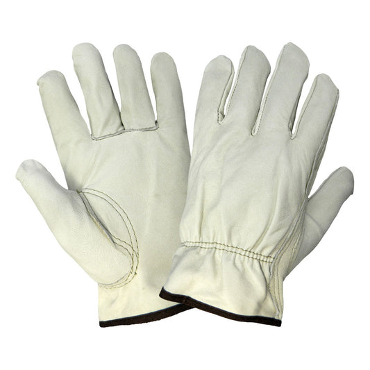 White Leather Gloves - Global Glove - Durable Design