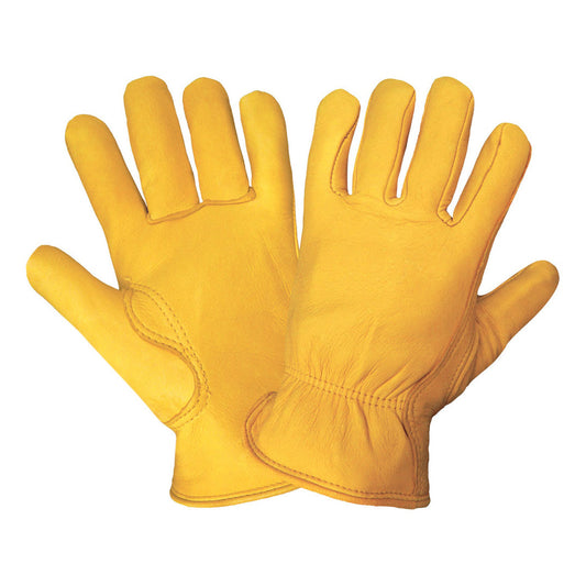 Yellow Leather Gloves - Global Glove - Premium Durability