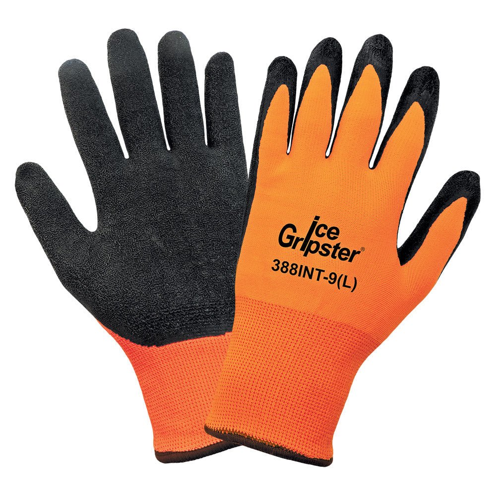 Orange String Knit Gloves - Global Glove - High Visibility