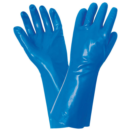 Blue Rubber Gloves - Global Glove - Chemical Resistant