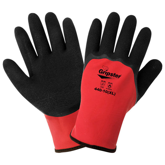 Red Knit Gloves - Global Glove - Optimal Grip