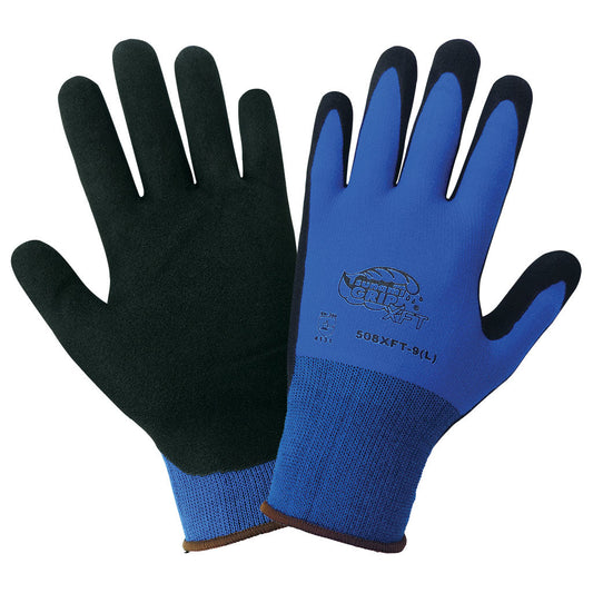 Blue Knit Gloves - Global Glove - Comfortable Grip
