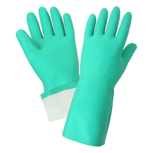 Green Rubber Gloves - Global Glove - Durable Nitrile