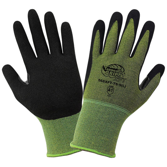 Green String Knit Gloves - Global Glove - Durable Grip