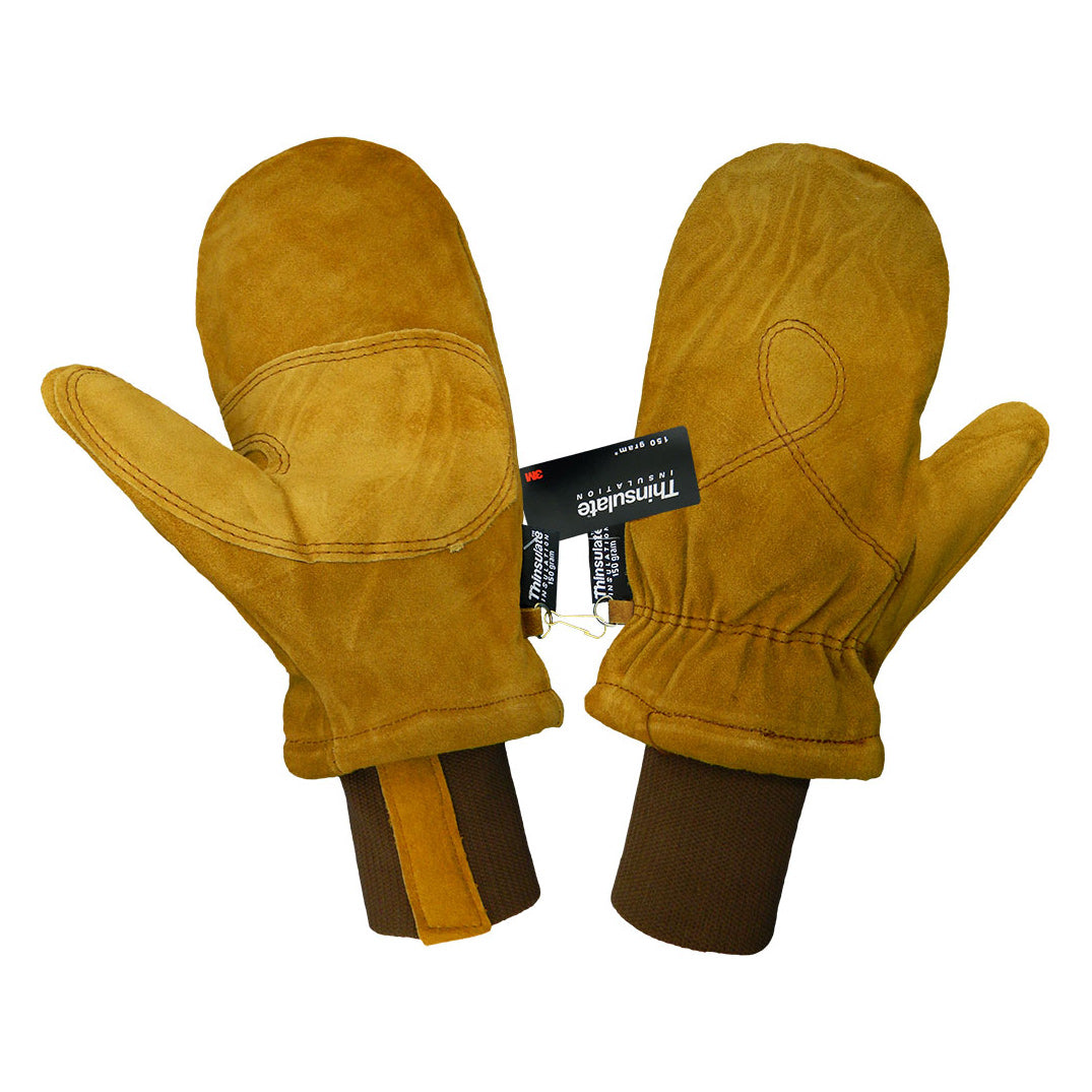 Brown Leather Gloves - Global Glove - Insulated Design