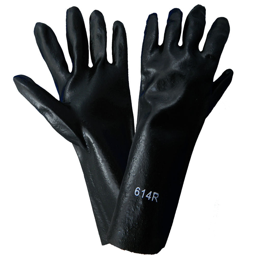 Black Rubber Gloves - Global Glove - Durable Grip