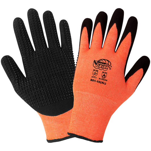 Orange String Knit Gloves - Global Glove - Heat Resistant