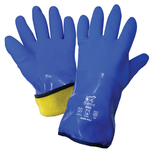 Blue Rubber Gloves - Global Glove - Flexible PVC